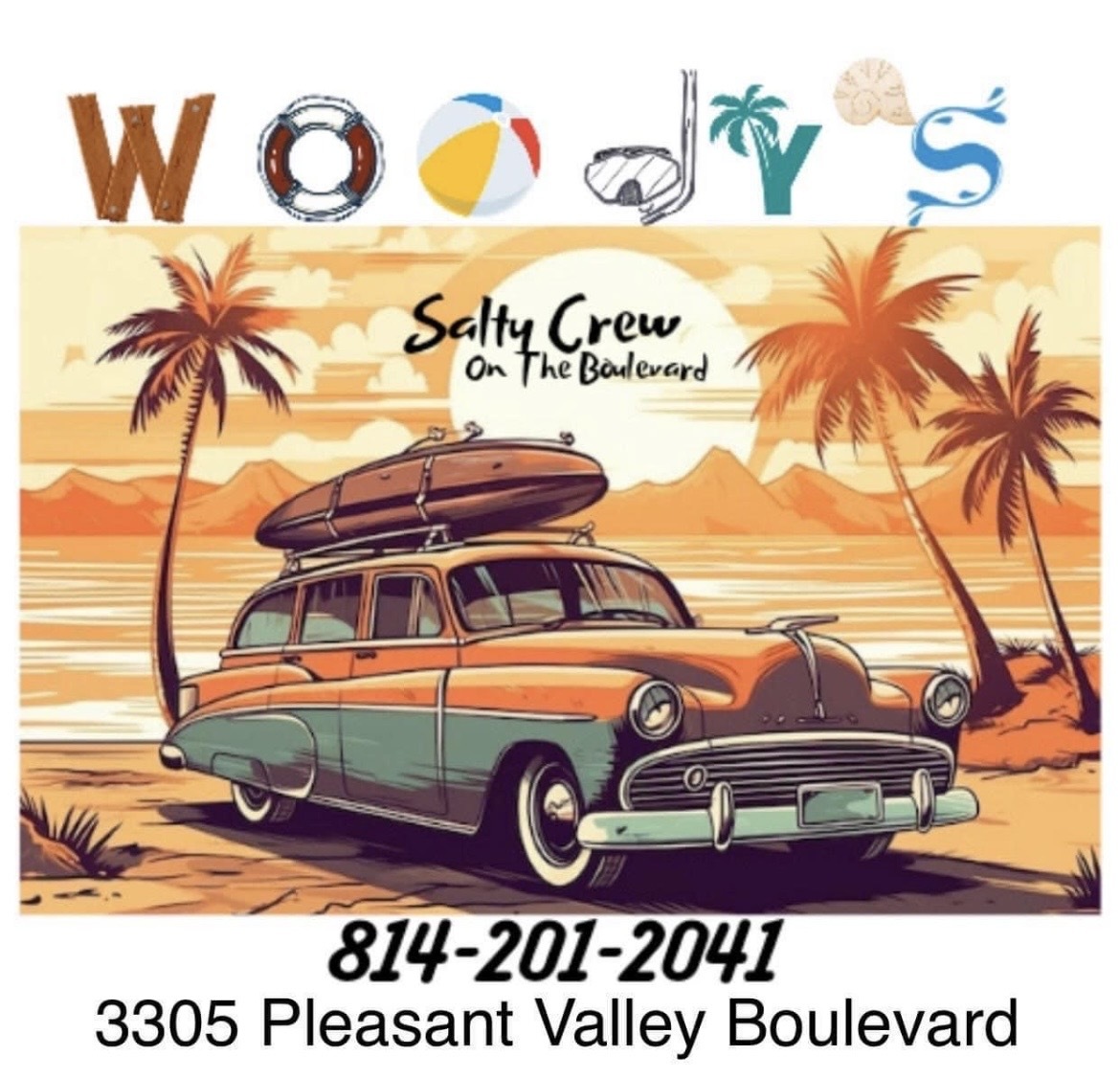 Woody's Salty Crew on the Boulevard